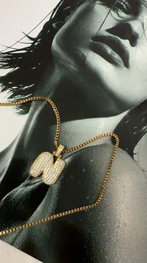 Nova's Custom Letter Pendant Silver