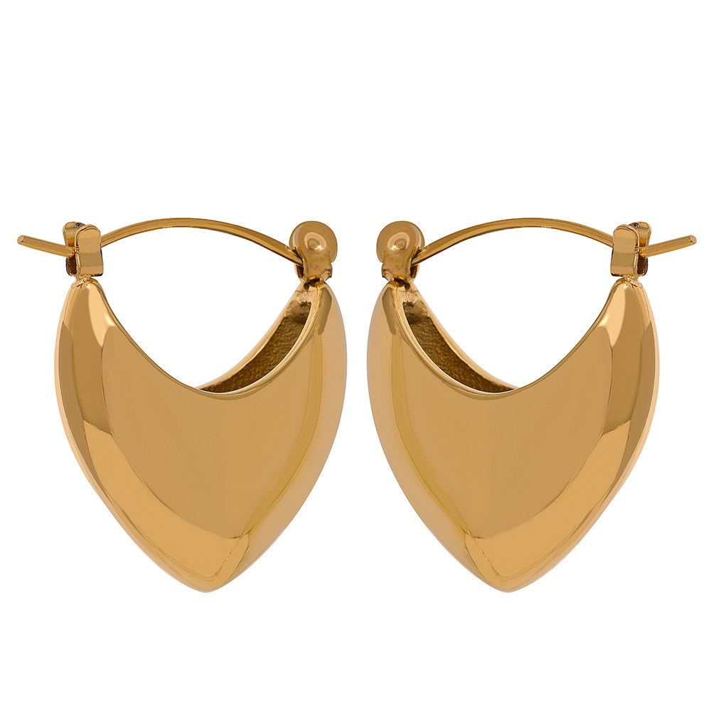 Celeste Gold Hoops