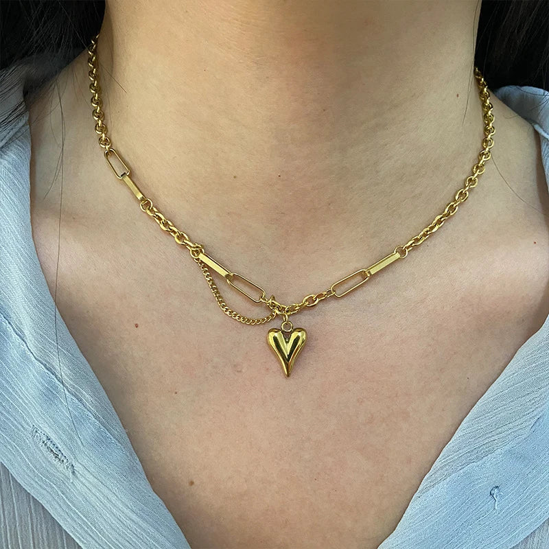 Emily's Love's Embrace Heart Pendant Necklace