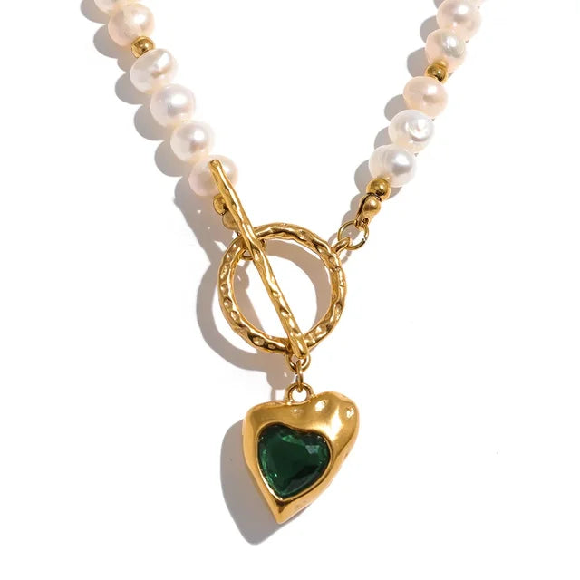 Pearl Heart Necklace