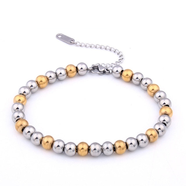 Gold Plated Beaded Bracelet 