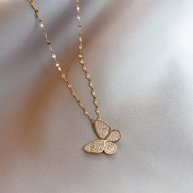 Women Butterfly Necklace