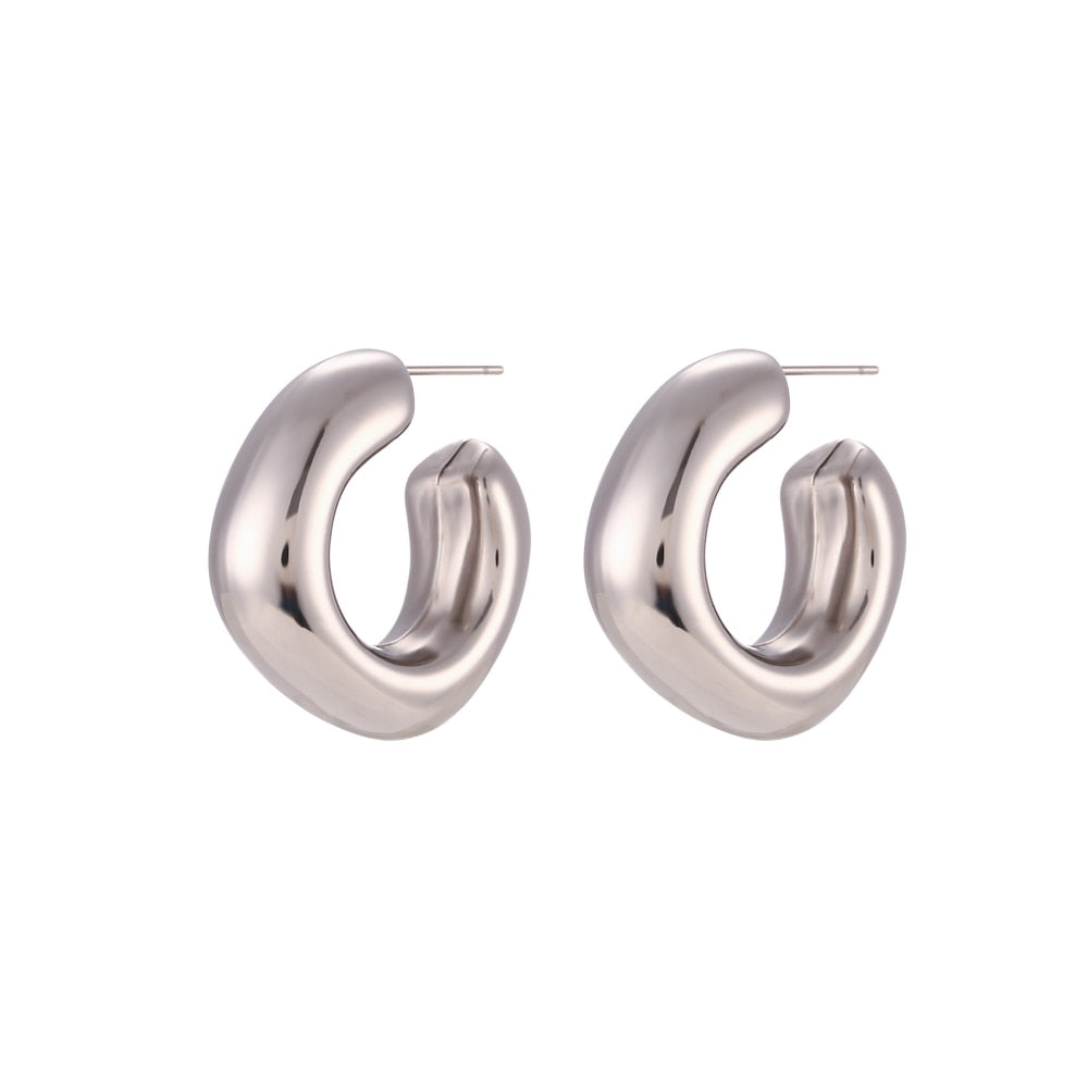 Squared Chunky Hoops