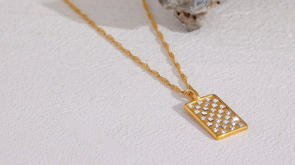 Square Pendant Necklace