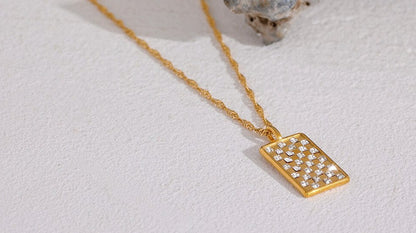 Square Pendant Necklace