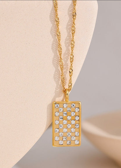 Square Pendant Necklace