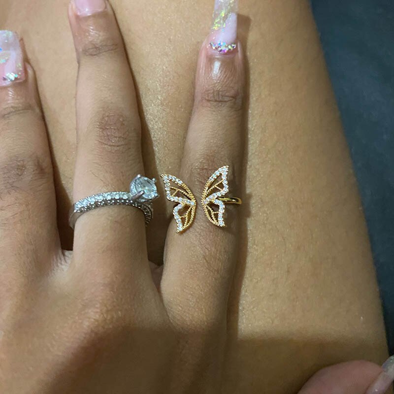 Butterfly Adjustable Ring