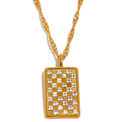 Square Pendant Necklace