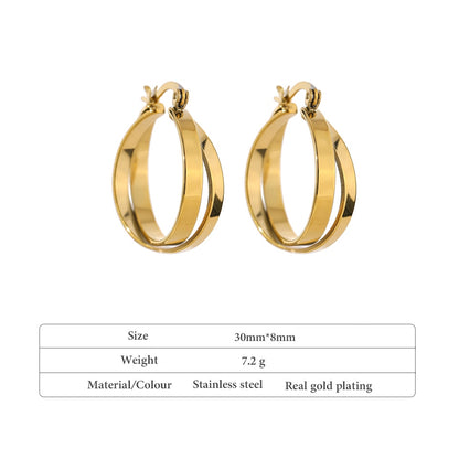 Elizabeth Gold Hoops