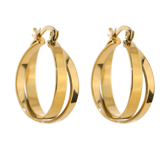 Elizabeth Gold Hoops