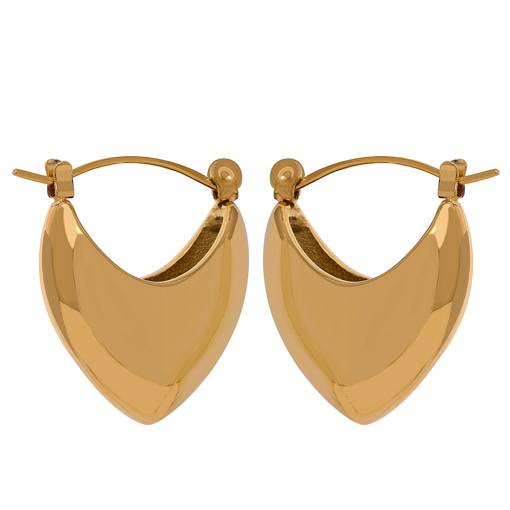 Celeste Gold Hoops