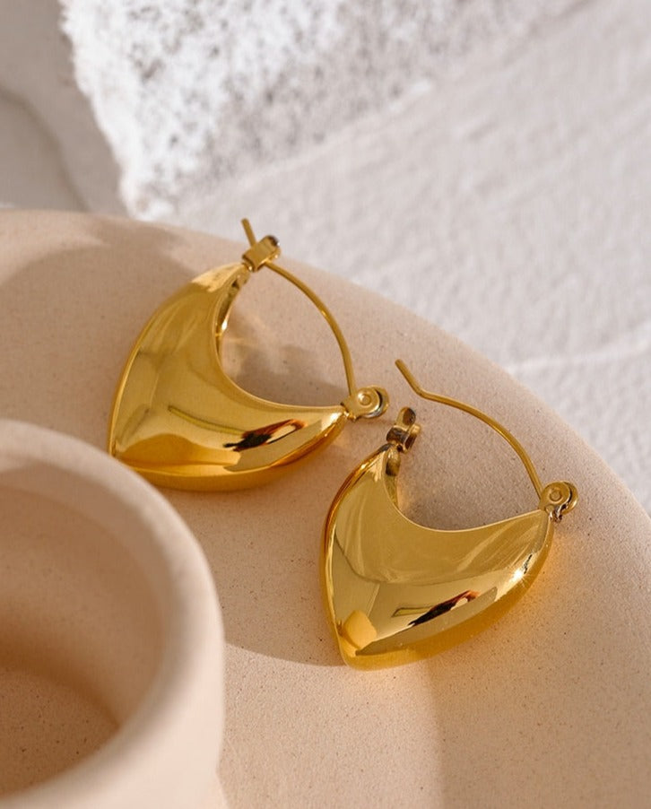 Celeste Gold Hoops